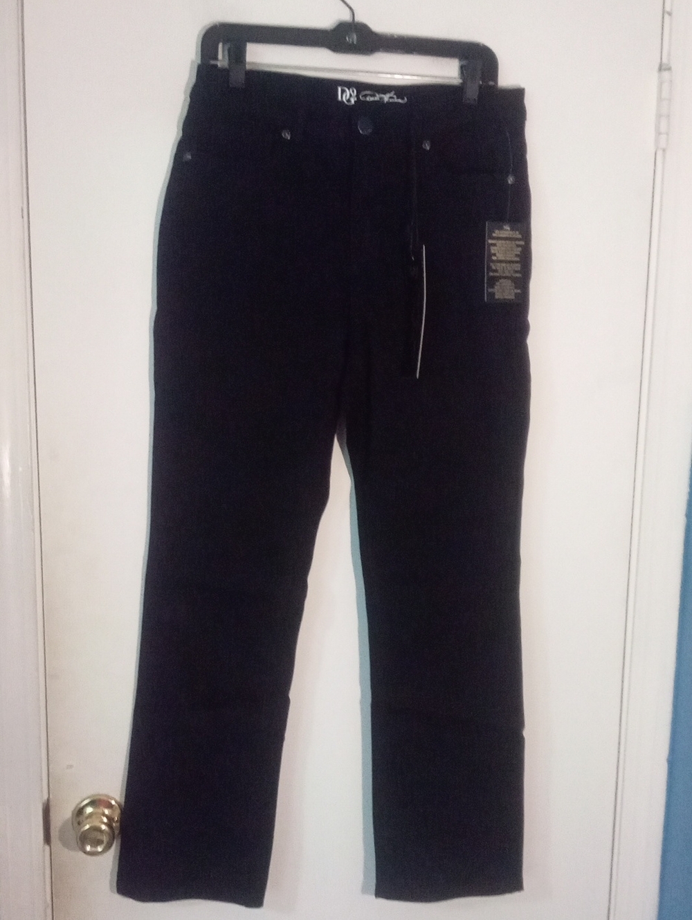 Dg2 By Diane Gilman Black Stretch Jeans Sz 8 NWT $40
